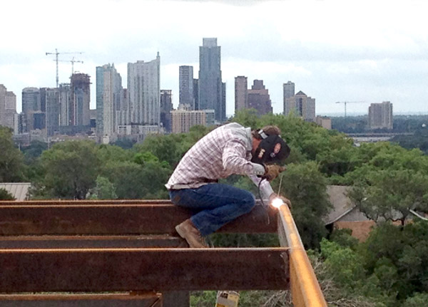 This is a project Chad is building in the edge of Austin.
