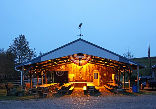 Dickinson Cattle Co Pavillion - Prepared for Fall Fling