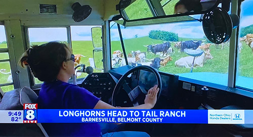 Ashley at LHT giving a tour to Channel 8 News