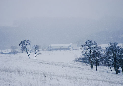 Stormy Feburary Day in Belmont County Ohio