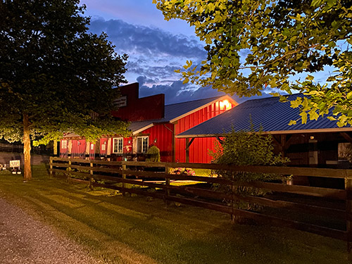 Longhorns Head To Tail Store just after Sundown. Barnesville Ohio.