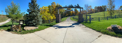 Longhorn Hideaway Subdivision Entryway
