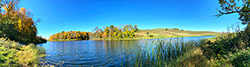 Tranquil pond at Dickinson Cattle Company near Vinegar Valley, Ohio